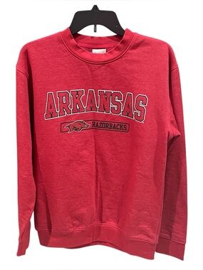 University of Arkansas Razorbacks Hanes Red Sweatshirt Size Small